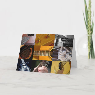 Carte Guitar Photo Collage