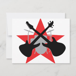 Carte guitare de bande