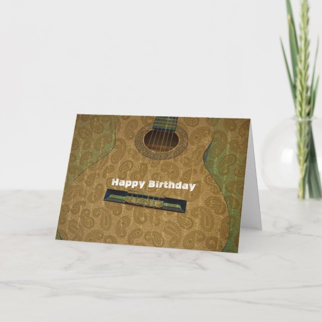 Carte Guitare de Paisley (Devant)