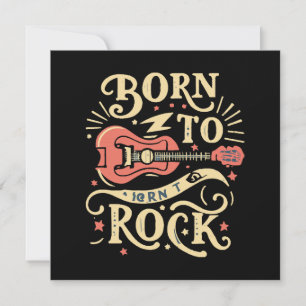 Carte Guitare électrique née pour le rock