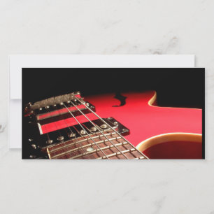 Carte Guitare électrique rouge