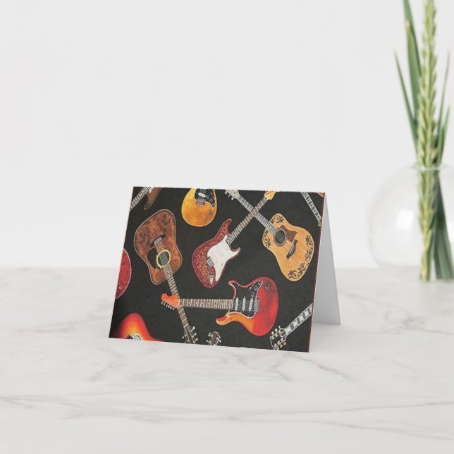 Carte Guitare Heaven Note (Devant)