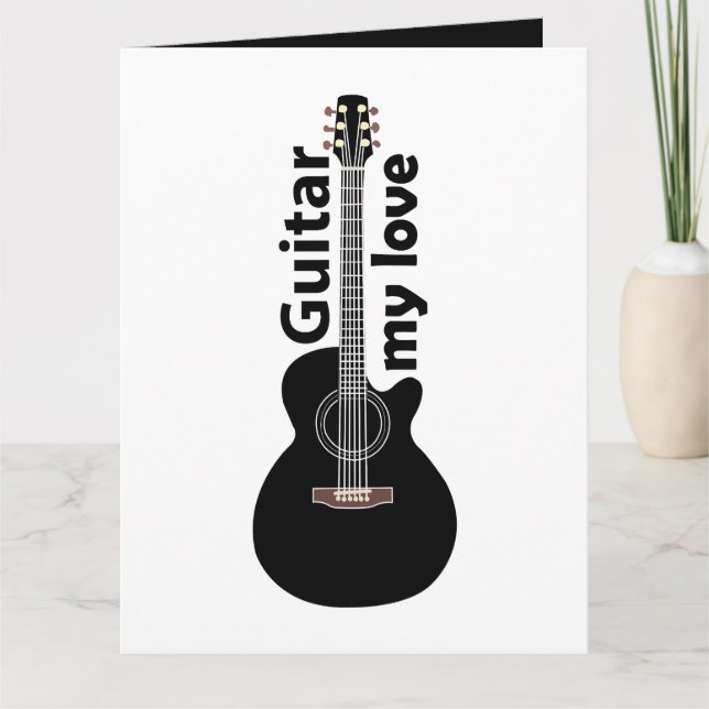Carte Guitare My Love Guitar (Devant)