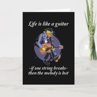 Carte Guitare Say - La Vie Est Comme Une Guitare