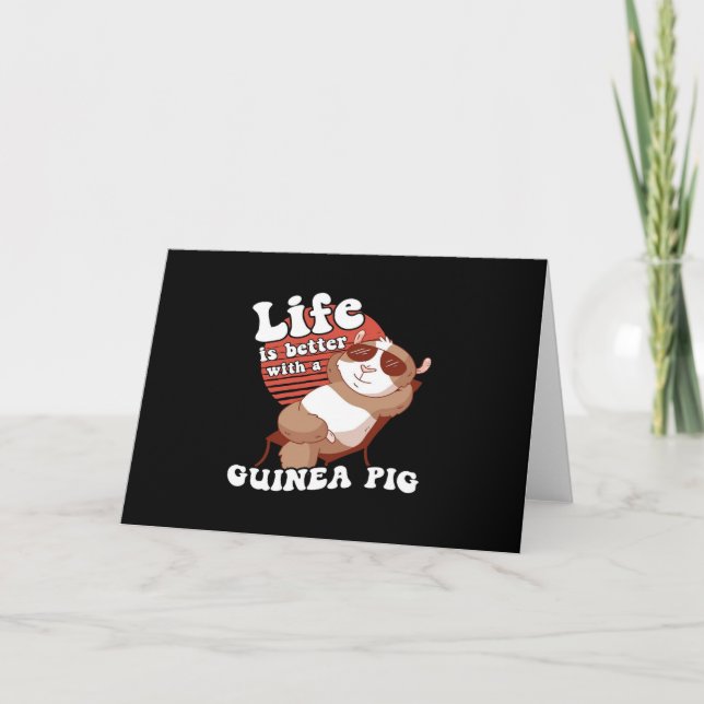 Carte Guogouin, Guangéou, Cochon De Guinée, La Vie Est M (Devant)