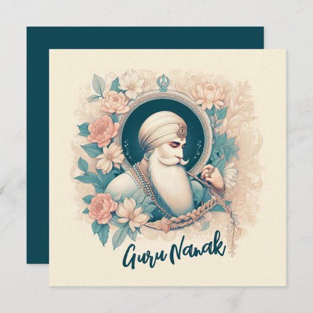 Carte Guru Nanak Bénédictions (Devant / Derrière)