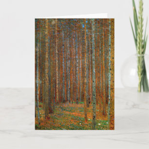 Carte Gustav Klimt - Forêt de pins de Tannenwald
