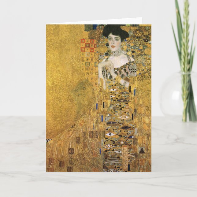 Carte Gustav Klimt - Portrait du bloc Adele Bauer (Devant)
