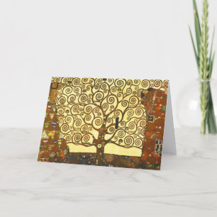 Carte Gustav Klimt Tree of Life Greeting Card
