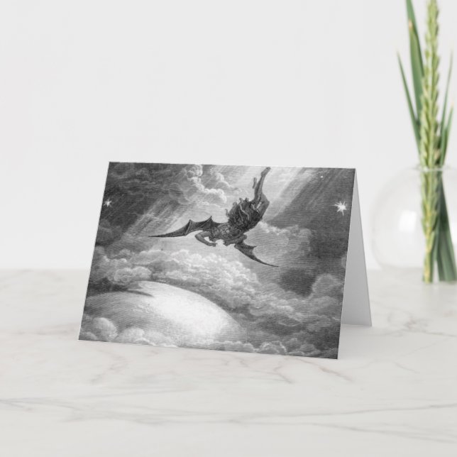 Carte Gustave Dore Satan Du Paradis Perdu Par John Milt (Devant)