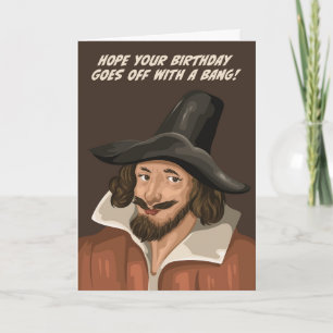 Carte Guy Fawkes Pars Avec Un Anniversaire