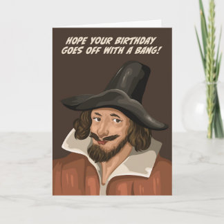 Carte Guy Fawkes Pars Avec Un Anniversaire