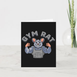 Carte Gym Lover Bodybuilding Entraînement Drôle Gym Rat