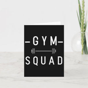 Carte Gym Squad Bodybuilding Citation Motivationnelle Gy