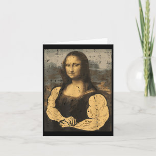 Carte Gymnase Mona Lisa Muscle Amusement Entraînement Fi