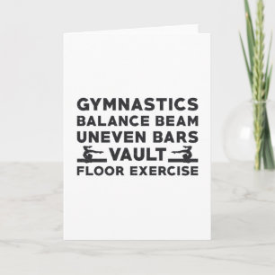 Carte Gymnaste Gymnastique Solde poutre Bars non neven c
