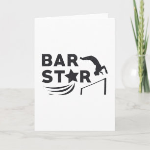 Carte Gymnastique Unven Bar Star Acrobat Beam Gymnast