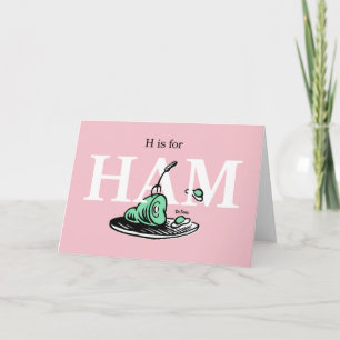 Carte "H pour JAMBON" Conception de l'alphabet