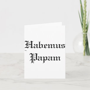 Carte Habemus Papam Nouveau Pe 