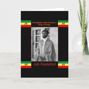 Carte Haile Selassie le Lion de Juda, Jah Rastafari