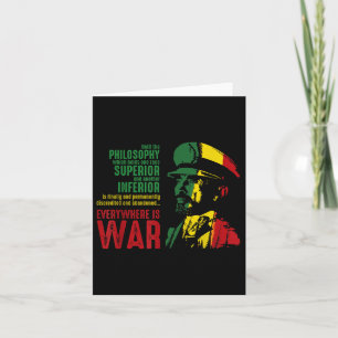 Carte Haile Selie Discours Guerre Juda Lion Chemise Jah