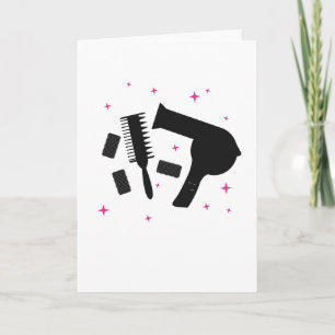 Carte Hairdressing Salon Hairdresser Logo Hair Dryer