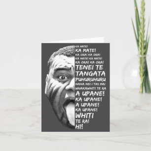 Carte Haka Nouvelle-Zélande Maori Nouvelle-Zélande Fans 
