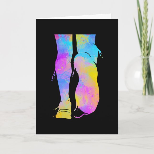 Carte Half Marathon Runner Sprinting Triathlon (Devant)