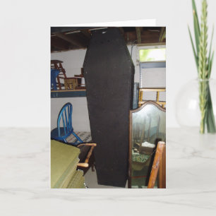 Carte Hallowe’en "Antique Coffin"