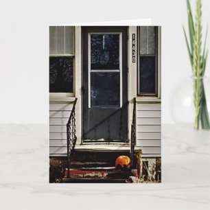 Carte Hallowe’en "Citrouille cabré"