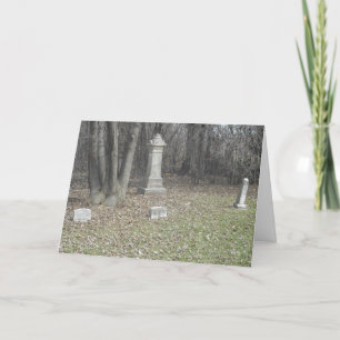 Carte Hallowe’en "Greenwood Cemeemetery Tombstones