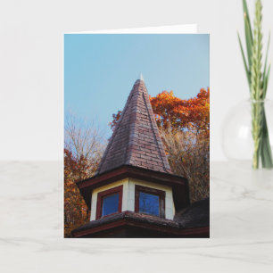 Carte Hallowe’en "Sorcière Casquette Turret Room"