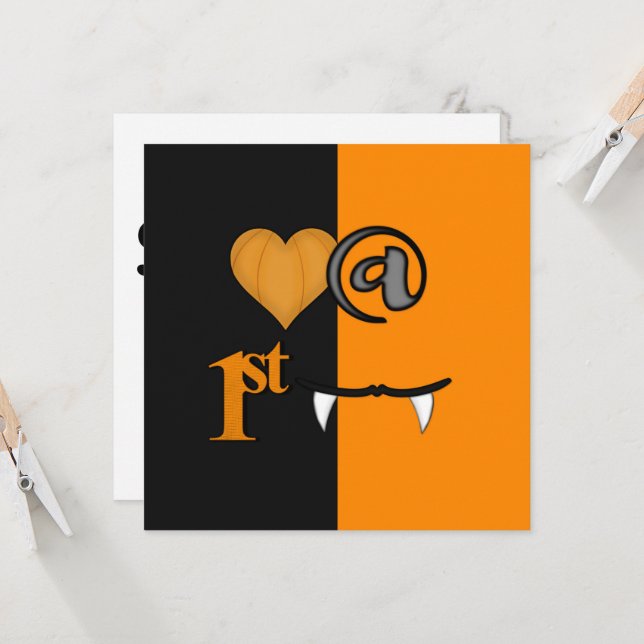 Carte Halloween (Devant/Arrière en situation)