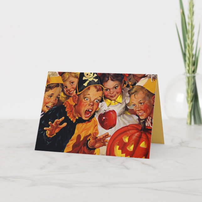 Carte Halloween à l'ancienne (Devant)