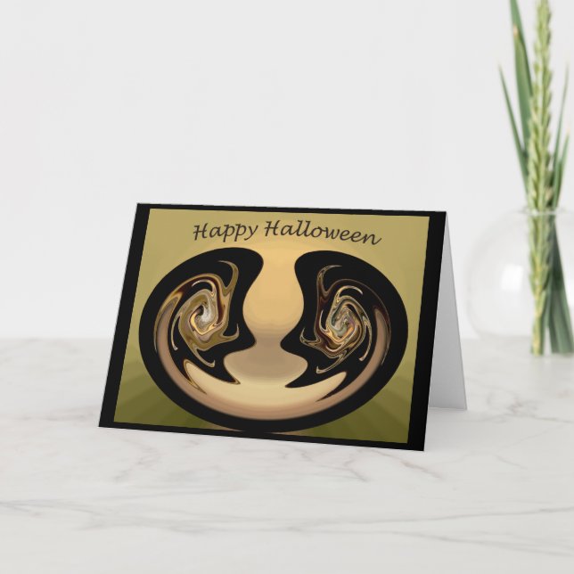 Carte Halloween Abstraite #2 (Devant)