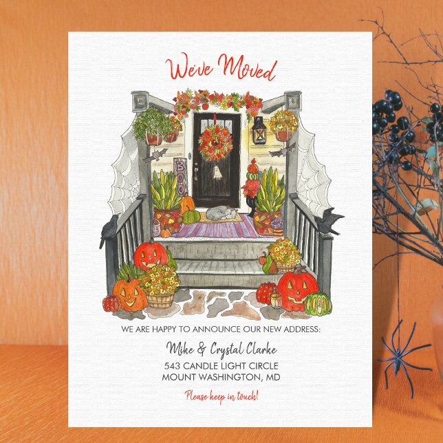 Carte Halloween Accueil Nouvelle adresse (Créateur téléchargé)