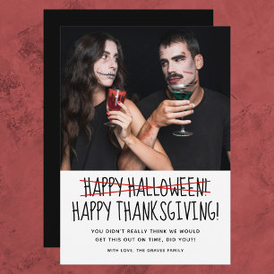 Carte Halloween amusante photo