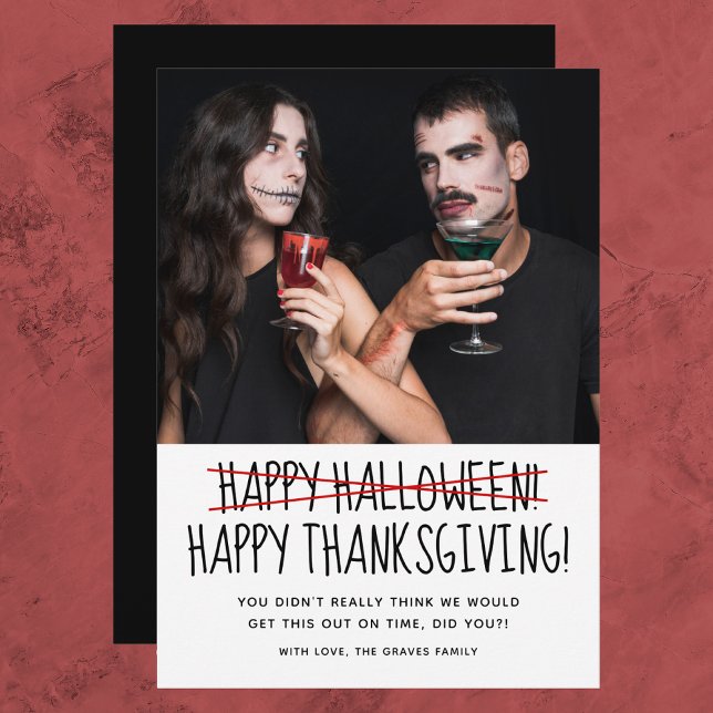 Carte Halloween amusante photo (Créateur téléchargé)