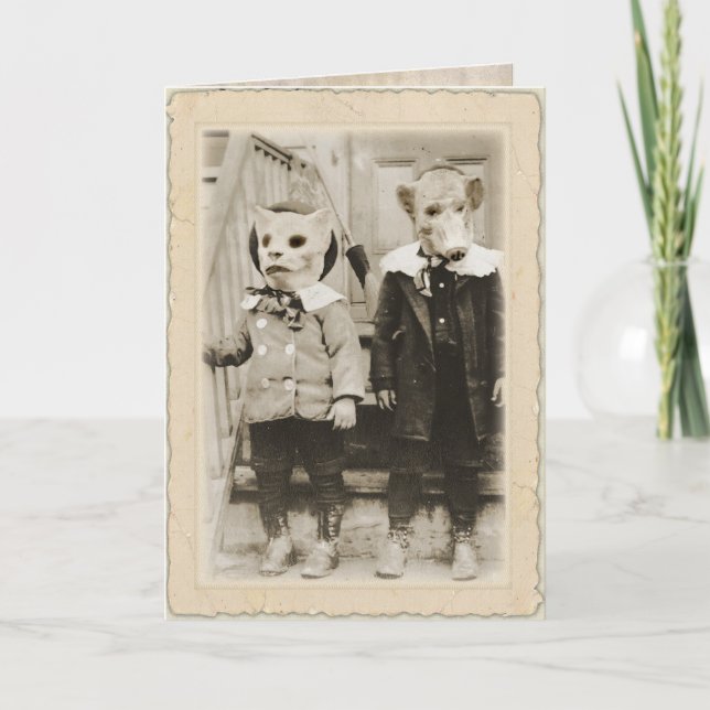 Carte Halloween antique   Allan ~Edgar Poe (Devant)