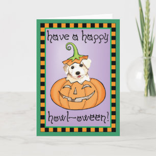 Carte Halloween Bichon