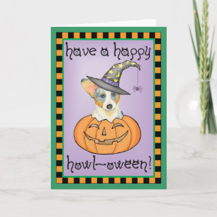 Carte Halloween Cardigan Welsh Corgi