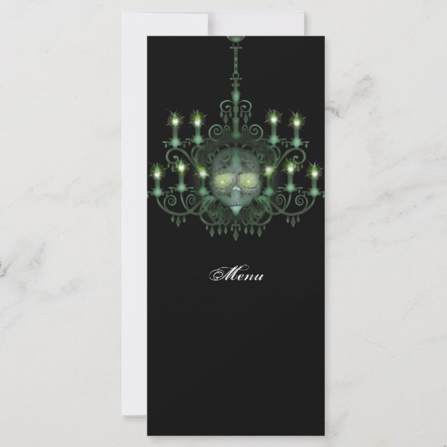 Carte Halloween Chandelier Wedding (Devant)
