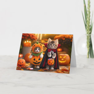 Carte Halloween Chat, Carte Chat Halloween