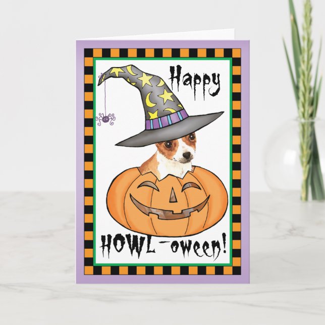 Carte Halloween Chihuahua (Devant)