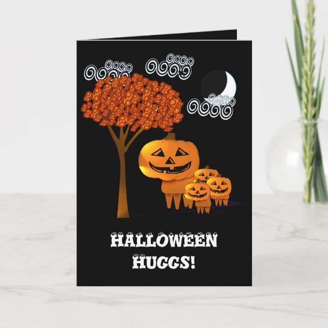 Carte HALLOWEEN CITROUILLE HEADS Card (Devant)