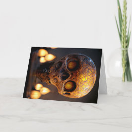 Carte Halloween crâne
