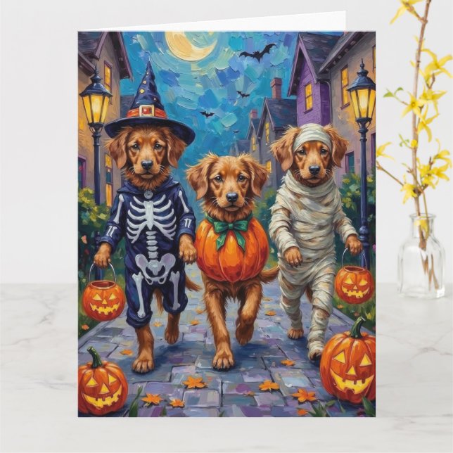 Carte Halloween de la Nouvelle-Écosse - Récupérateur de  (Fleur jaune)