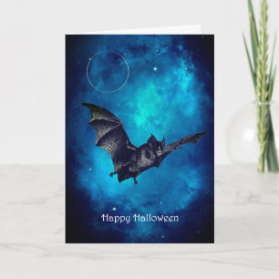 Carte Halloween déplaisant Flying Bat