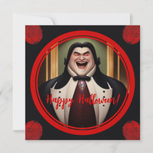 Carte Halloween Dracula Happy Count Buxom