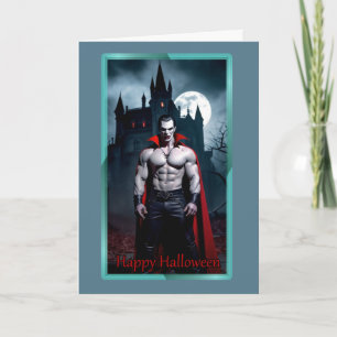 Carte Halloween Dracula Musclée